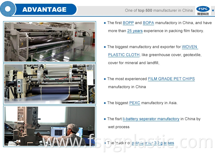 Biaxially Oriented Polypropylene Film (BOPP) for Making Capacitors/for Metallized